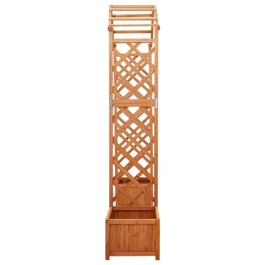 Pergola de jardin, arche de jardin avec jardinière Bois pin massif - Image 3