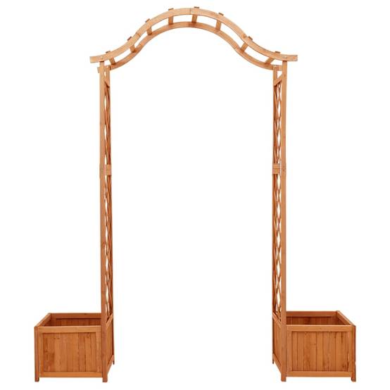 Pergola de jardin, arche de jardin avec jardinière Bois pin massif - Image 1