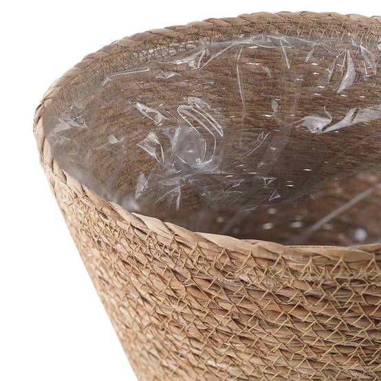 Paniers à plantes herbe de mer naturel 26 x 26 x 19 cm, Poids:0.81kg - PANGIVO - Image 5