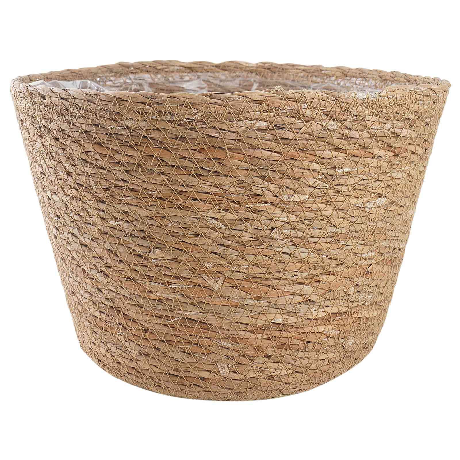 Paniers à plantes herbe de mer naturel 26 x 26 x 19 cm, Poids:0.81kg - PANGIVO - Image 4