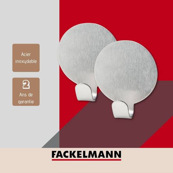Lot de 4 crochets adhésifs muraux Fackelmann Tecno - Image 4
