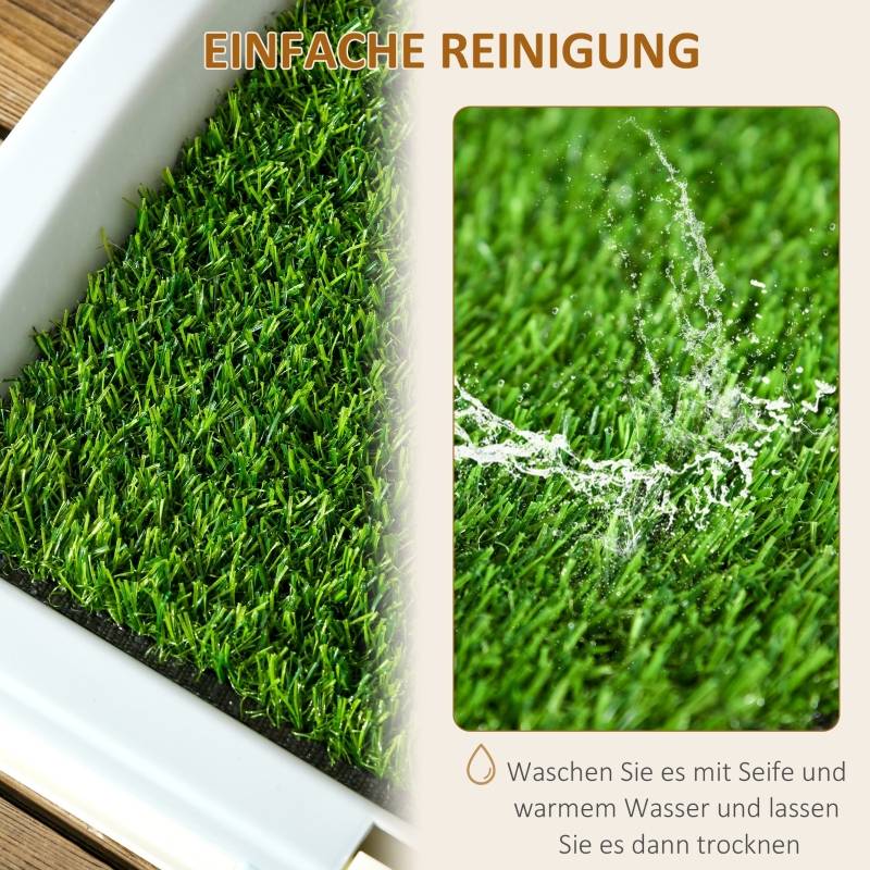 PANGIVO - Toilette pour chien plastique vert et blanc 63 x 48.5 x 6 cm - PANGIVO - Image 6