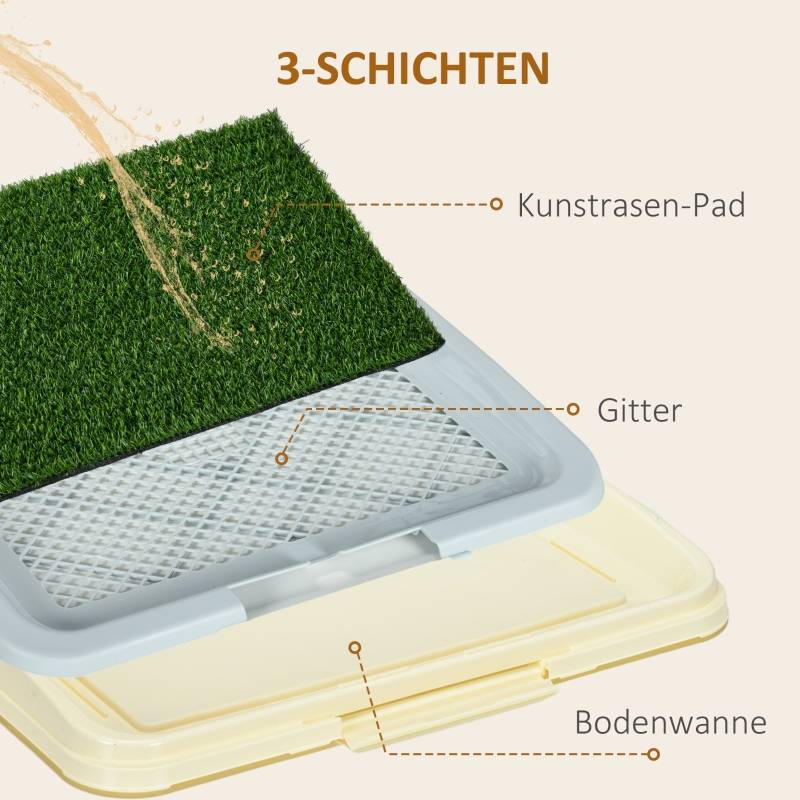 PANGIVO - Toilette pour chien plastique vert et blanc 63 x 48.5 x 6 cm - PANGIVO - Image 5
