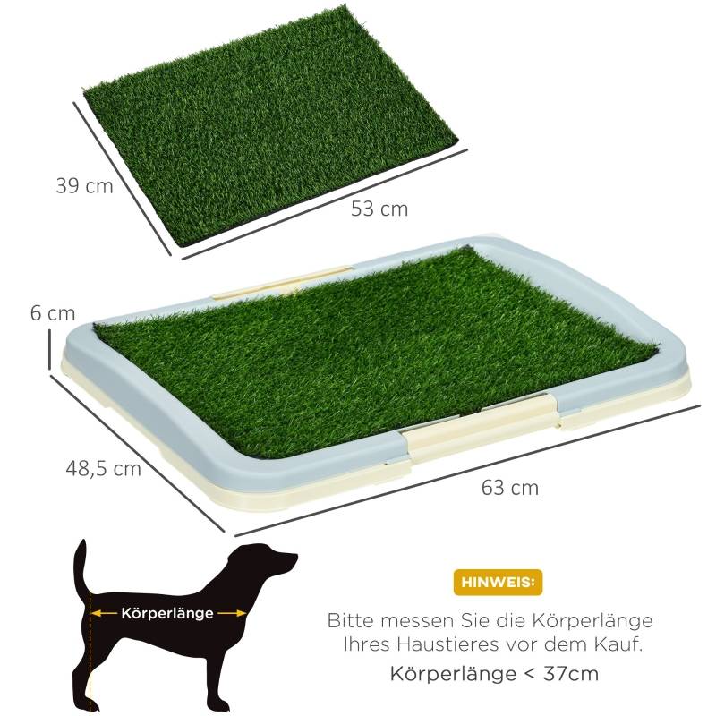 PANGIVO - Toilette pour chien plastique vert et blanc 63 x 48.5 x 6 cm - PANGIVO - Image 3