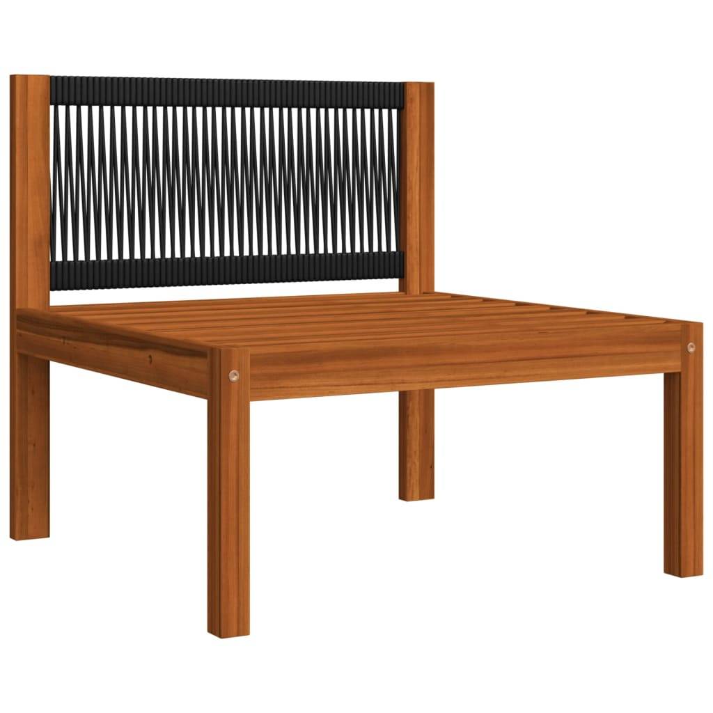 Helloshop26 - Salon de jardin meuble d'extérieur ensemble de mobilier 12 pièces avec coussins crème bois d'acacia solide - Imagen 7