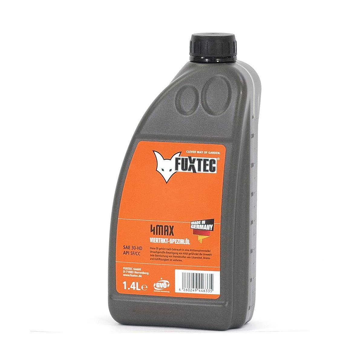 FUXTEC - Huile moteur - FUXTEC - 4 temps 1,4L SAE30 pour tondeuses, débroussailleuses, appareils motorisés, Made in Germany - Image 2