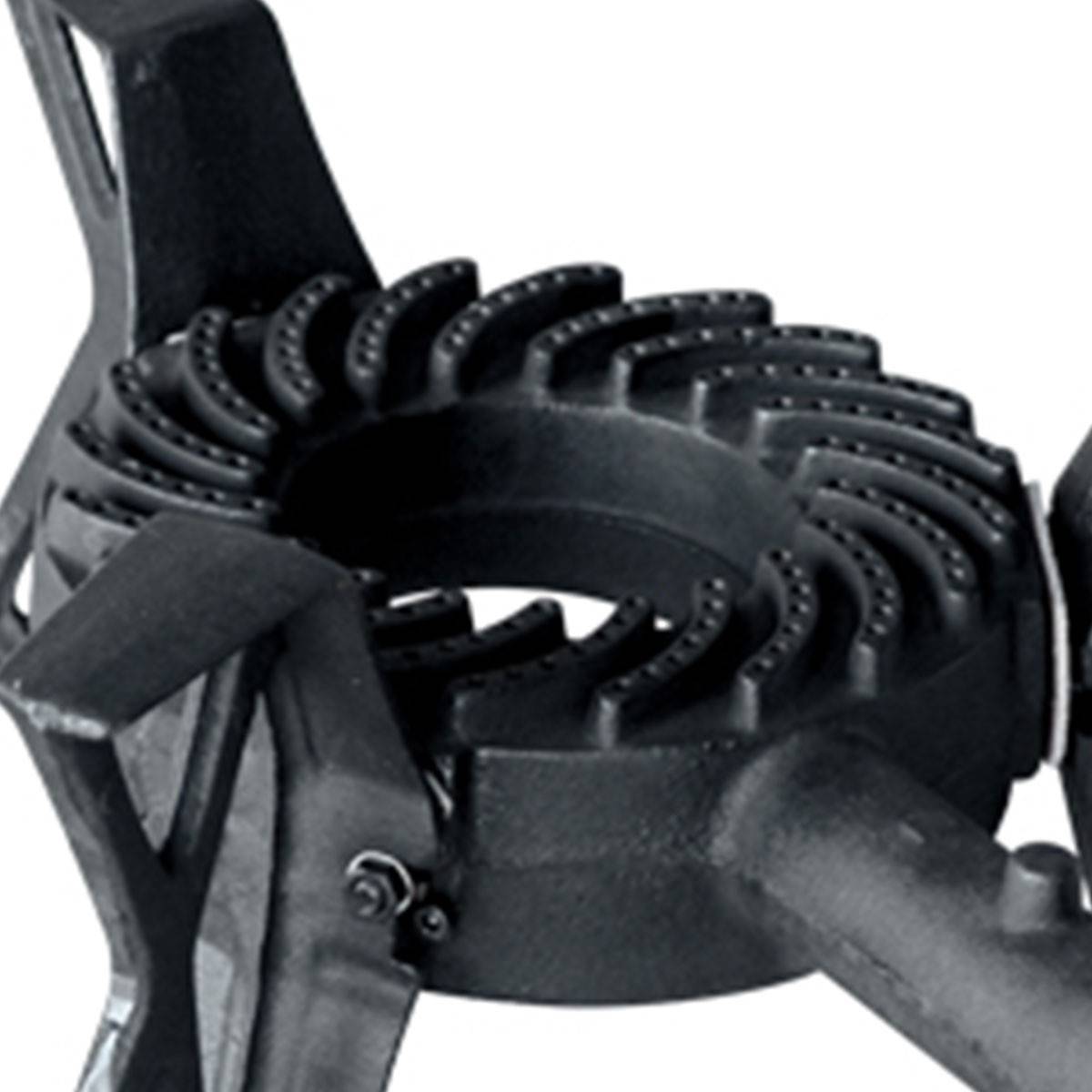 Rechaud gaz fonte véritable 7.5 kW 3 pieds Traiteur Réchaud portable Gaz Butane ou Propane Puissance réglable - Imagen 9