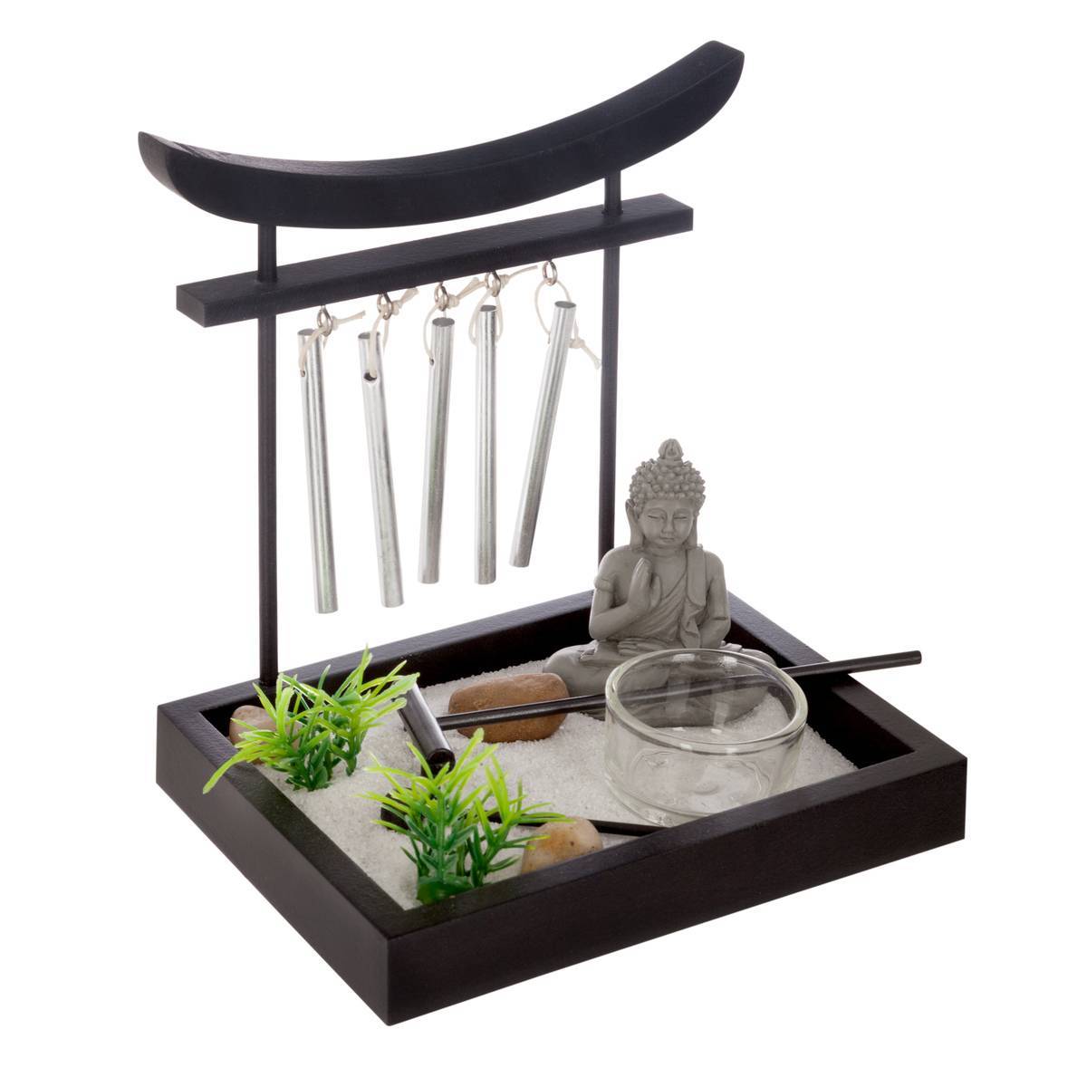 Atmosphera - Jardin zen Diya 15x12cm bois - Atmosphera Créateur d'intérieur - Imagen 1
