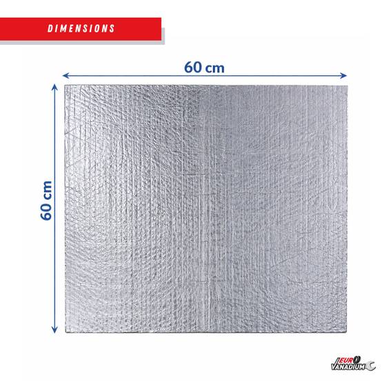 Plaque isolante mince pour isolation thermique 60 x 60 cm - Réflecteur de chaleur x2 - Image 2