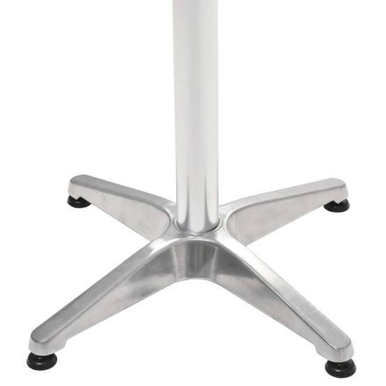 Table de jardin aluminium argenté 60 x 60 x 70 cm - PANGIVO - Image 3