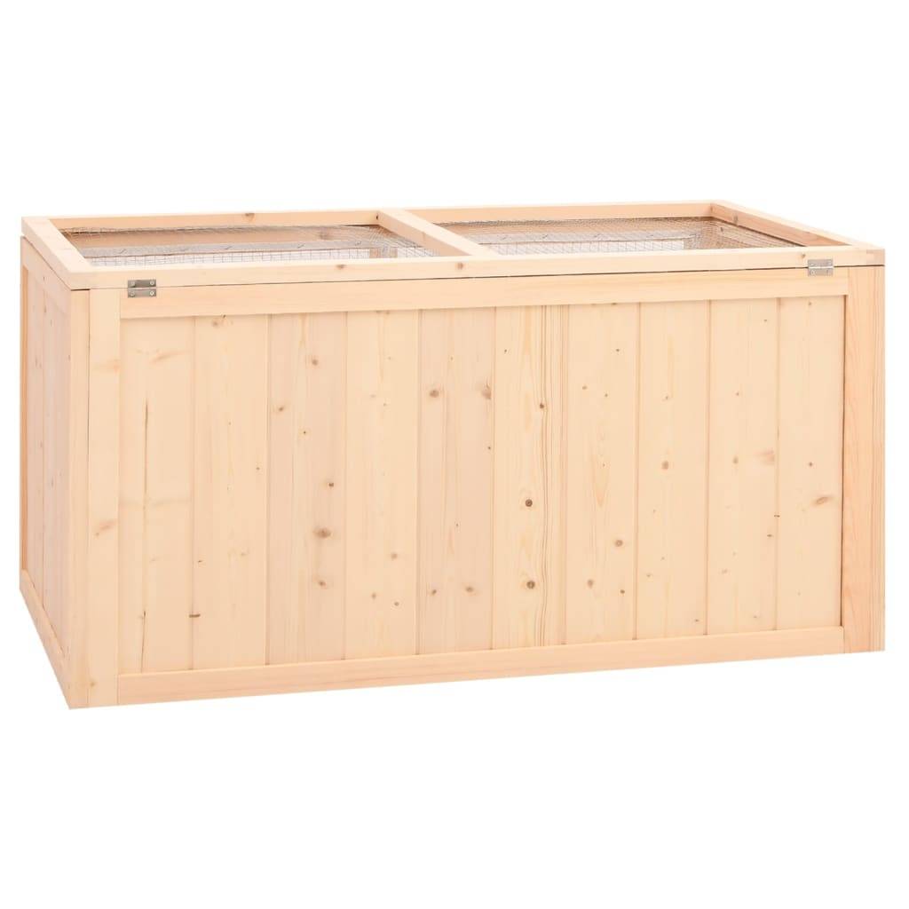 Grande cage à hamster en bois de sapin avec plateau 104x52x54 cm – ComfortXL Outdoor Living - Imagen 6