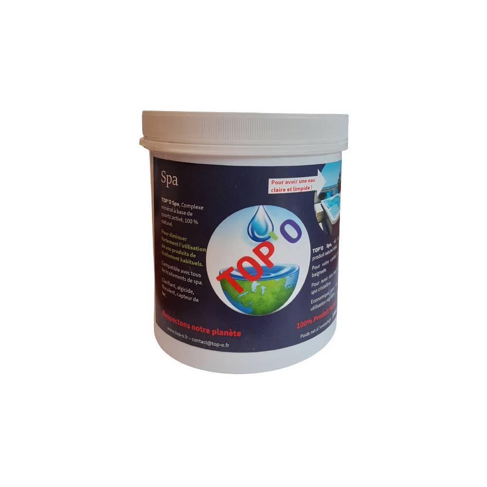 TOP'O - Clarifiant spa, algicide, floculent, capteur de fer 500g - Imagen 1