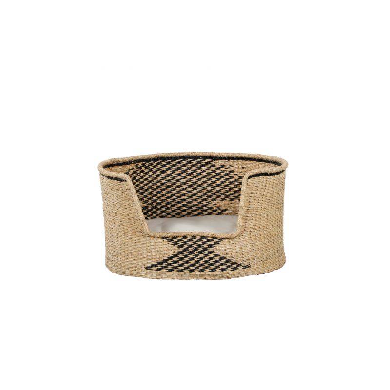 Beau Rivage - Panier ovale APOLLON pour chien et chat en jonc de mer coussin écru Beau Rivage - Imagen 4