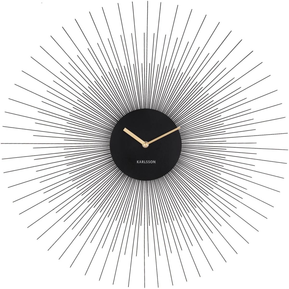 Karlsson - Horloge en métal Peony 60 cm Noir - Imagen 1