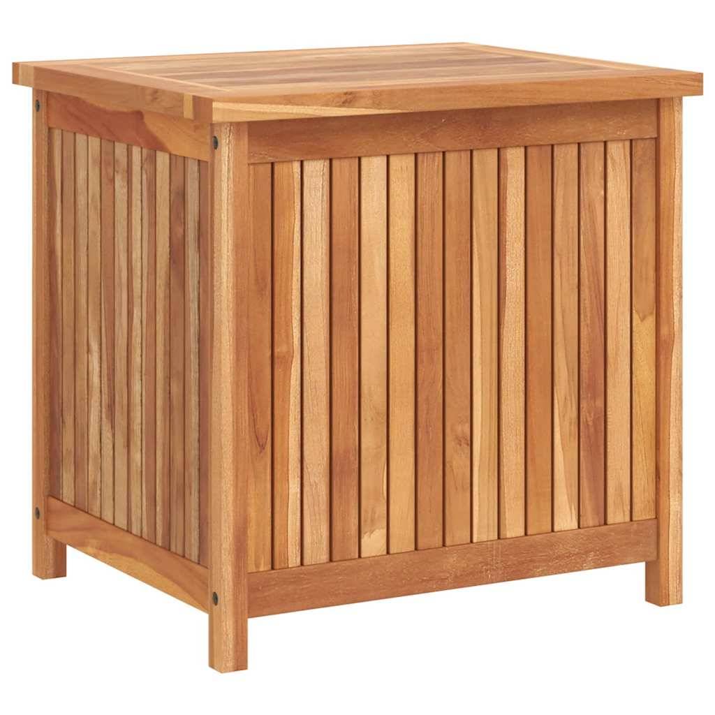 Coffre de rangement de jardin bois de teck naturel 60 x 50 x 58 cm - PANGIVO - Image 2