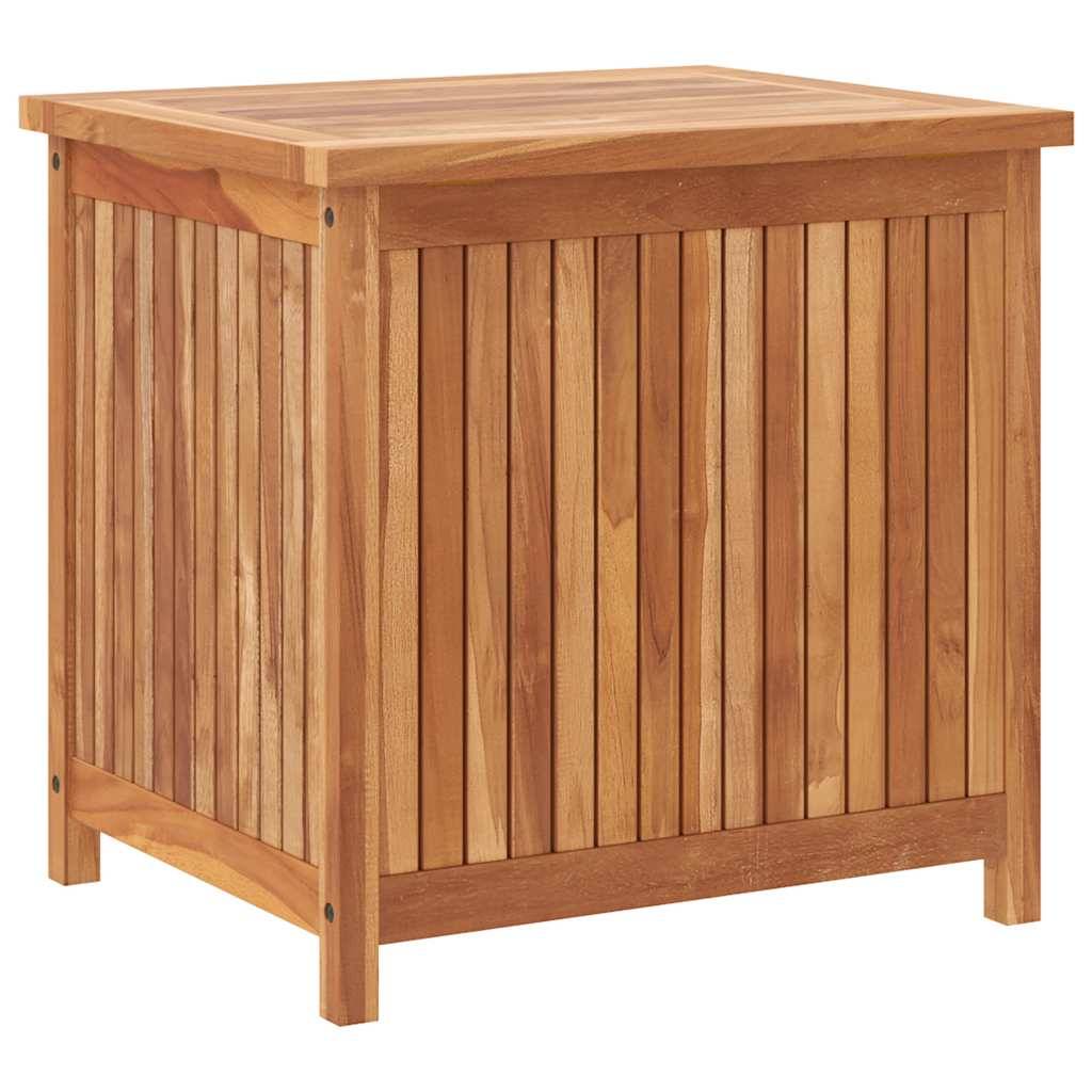 Coffre de rangement de jardin bois de teck naturel 60 x 50 x 58 cm - PANGIVO - Image 6