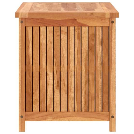 Coffre de rangement de jardin bois de teck naturel 60 x 50 x 58 cm - PANGIVO - Image 5