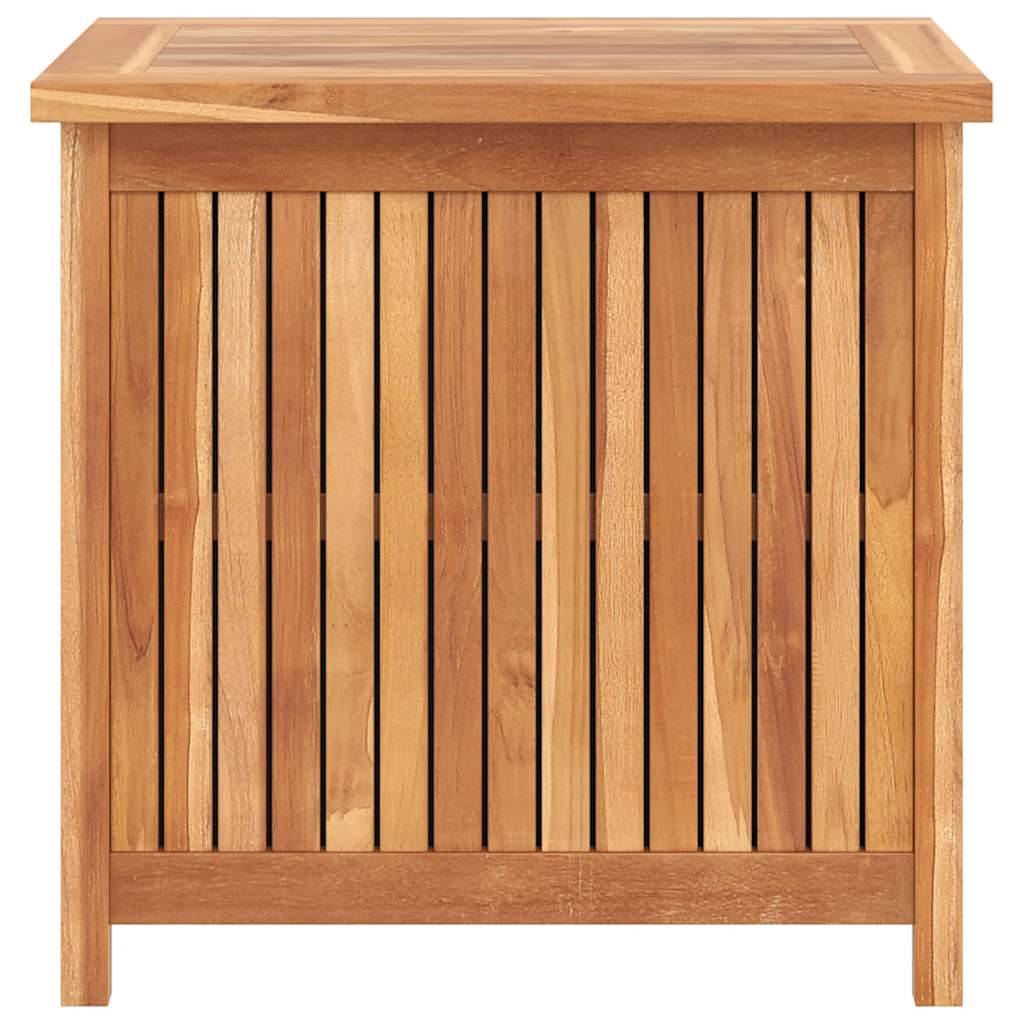 Coffre de rangement de jardin bois de teck naturel 60 x 50 x 58 cm - PANGIVO - Image 4