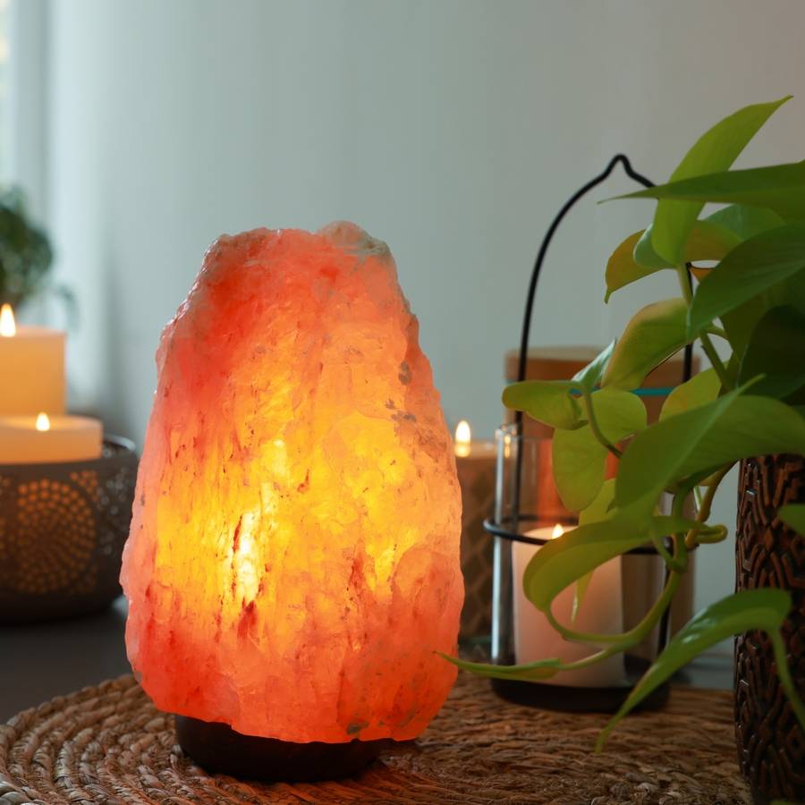 Zen Light - Lampe en Sel d'Himalaya de 2 à 3 kg - Matériau 100% Naturelle-Sculptée à la Main–Câble et Ampoule Fournis- Zen'Light