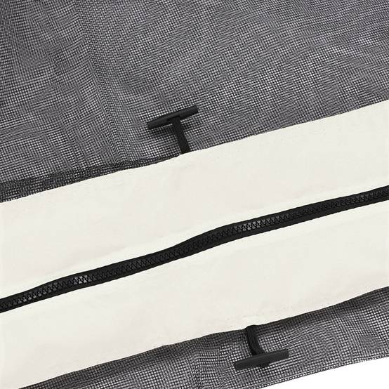 ComfortXL - Lot 4 moustiquaires nylon pour tonnelle pavillon jardin protection insectes 352x207cm Blanc - ComfortXL Outdoor Living - Image 10
