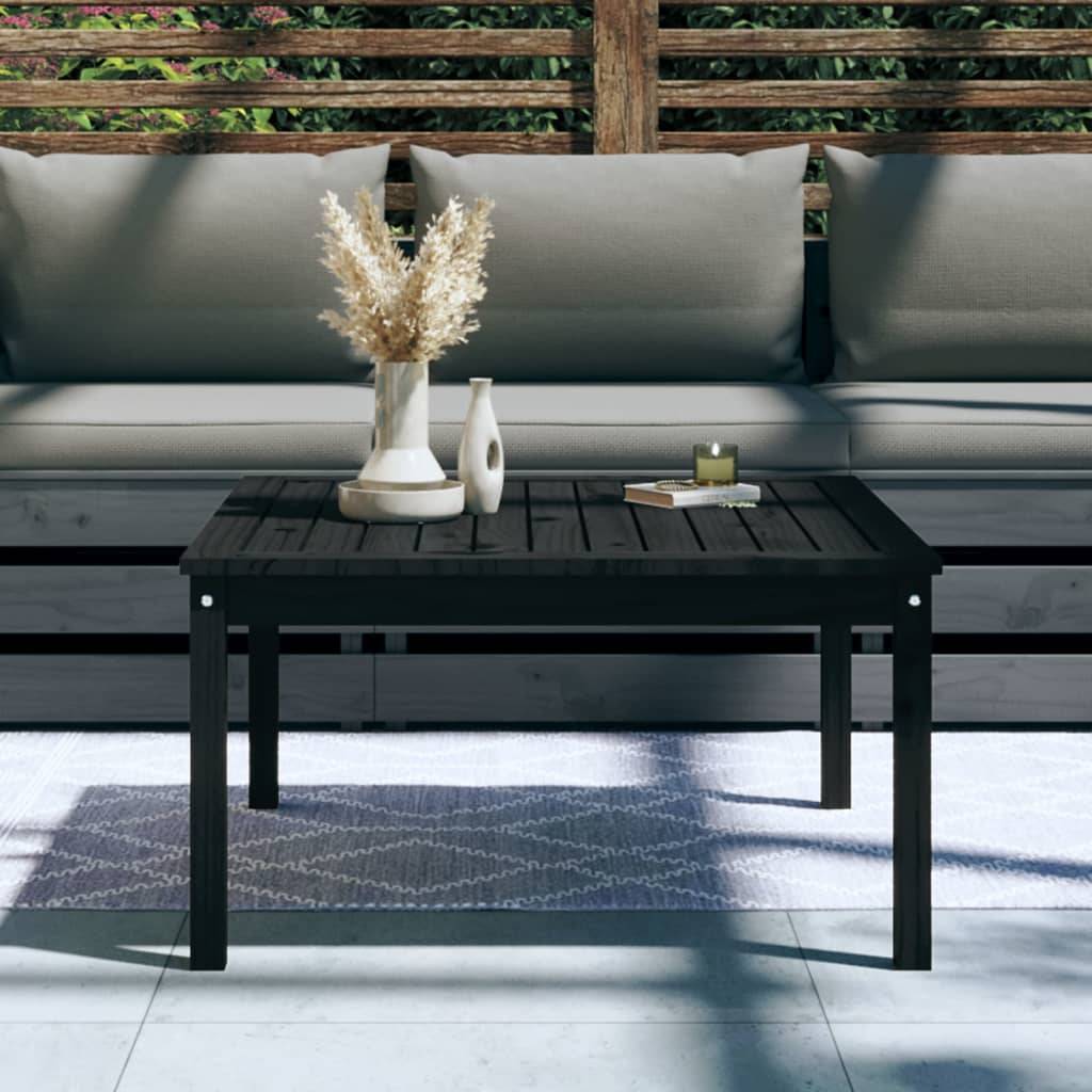 Table de jardin bois massif pin noir 82,5 x 82,5 x 45 cm - PANGIVO - Image 3