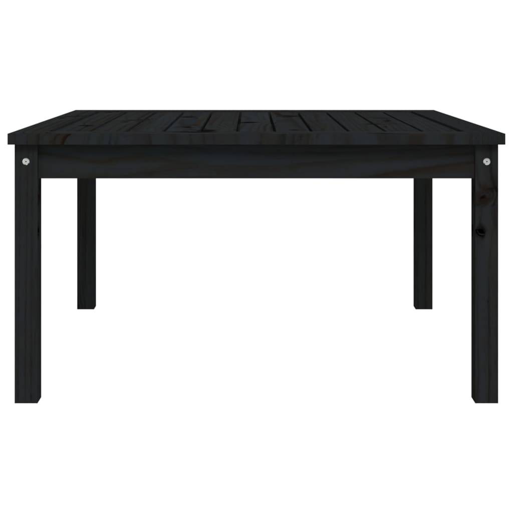 Table de jardin bois massif pin noir 82,5 x 82,5 x 45 cm - PANGIVO - Image 5