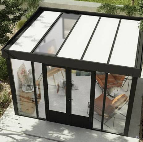 Canopia - Canopia Studio de jardin Copenhagen 287 x 351 cm Aluminium et WPC Noir - Imagen 3