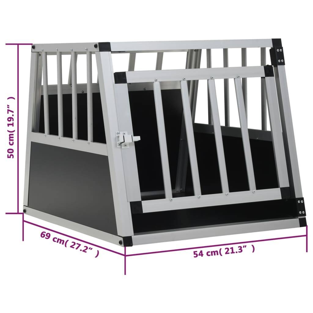 Vidaxl - Cage pour chien avec une porte 54 x 69 x 50 cm vidaXL 170666 - Imagen 3