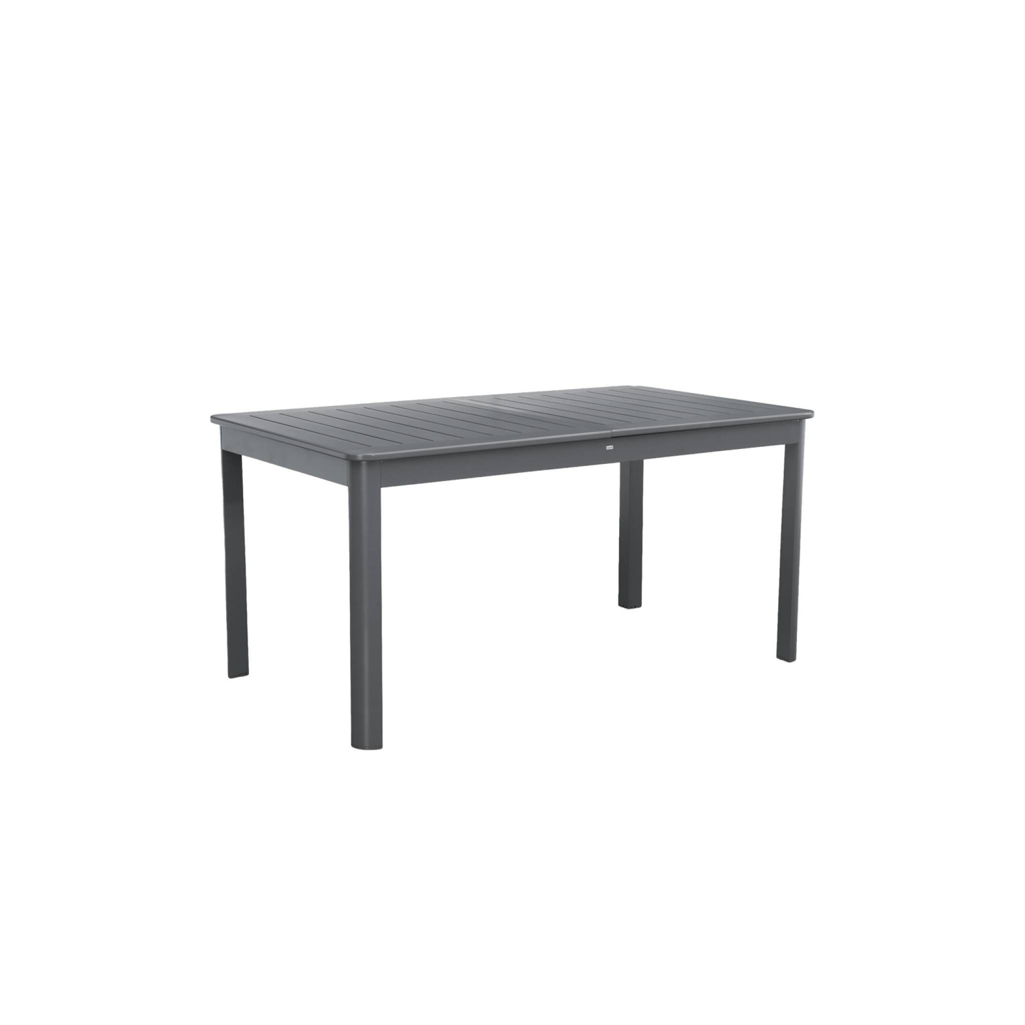 sweeek - Table de jardin anthracite SEATTLE extensible aluminium. 8 places. 173 / 236.5 x 100 x 75 cm | sweeek - Image 5