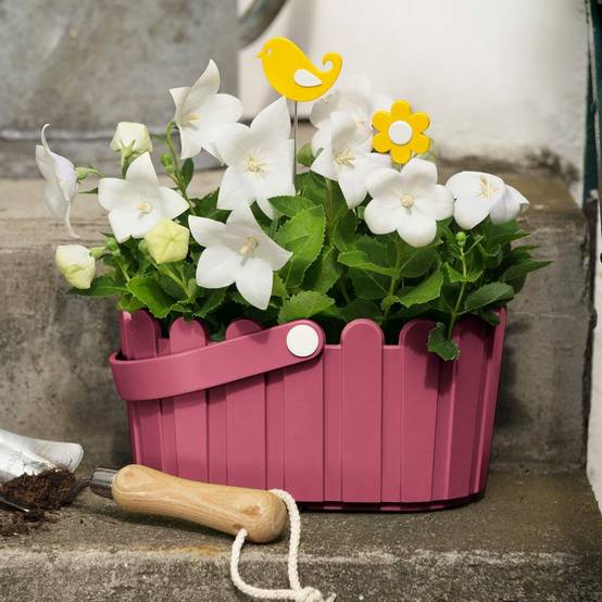 Pot à fleurs-Jardinière violette - 3,5L - Résistante au gel - Matière recyclée - Fabrication française - Living123 - Image 2