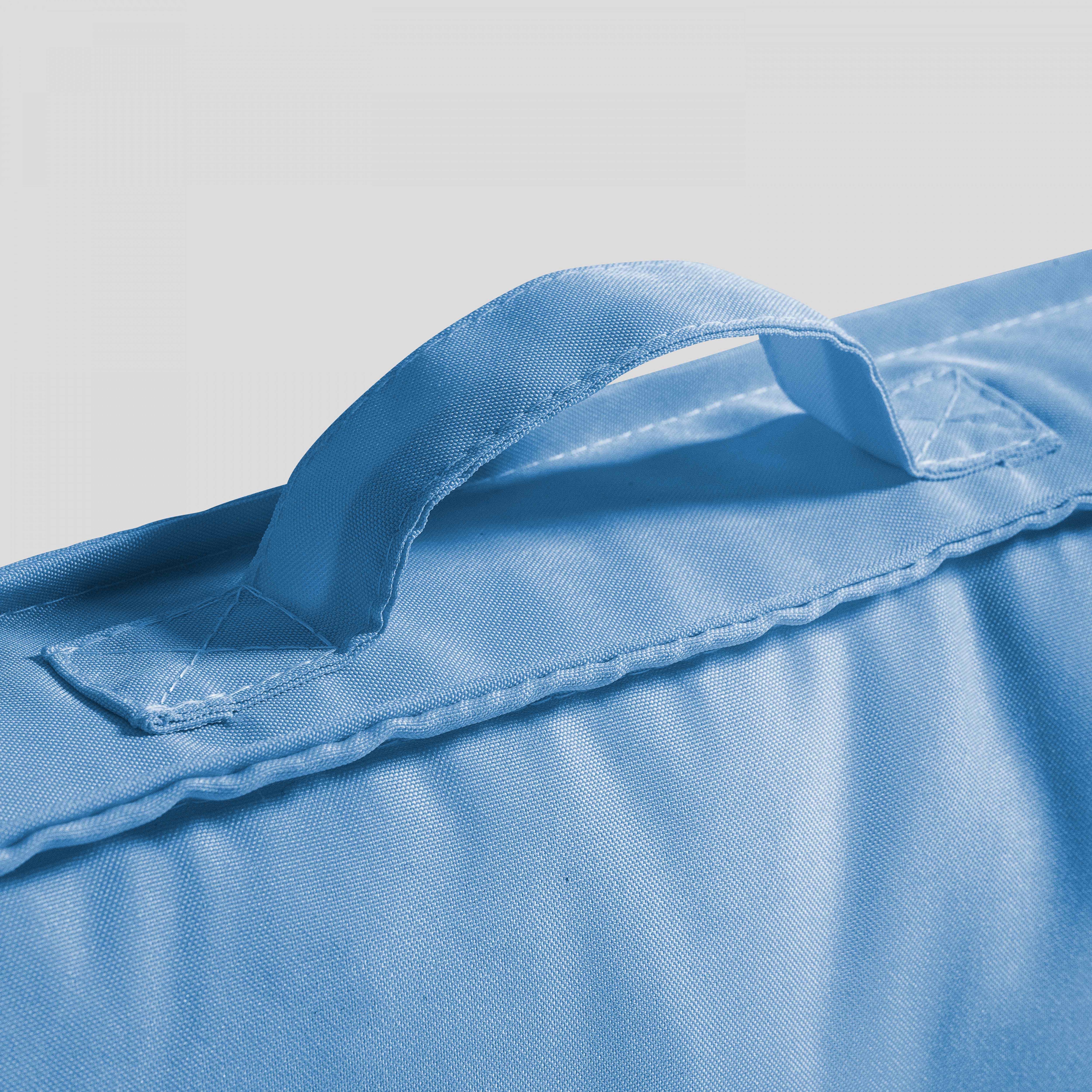 Oviala - Lot 2 coussins palette dossier polyester bleu 60x40x12 cm Cuzco - Oviala - Imagen 3