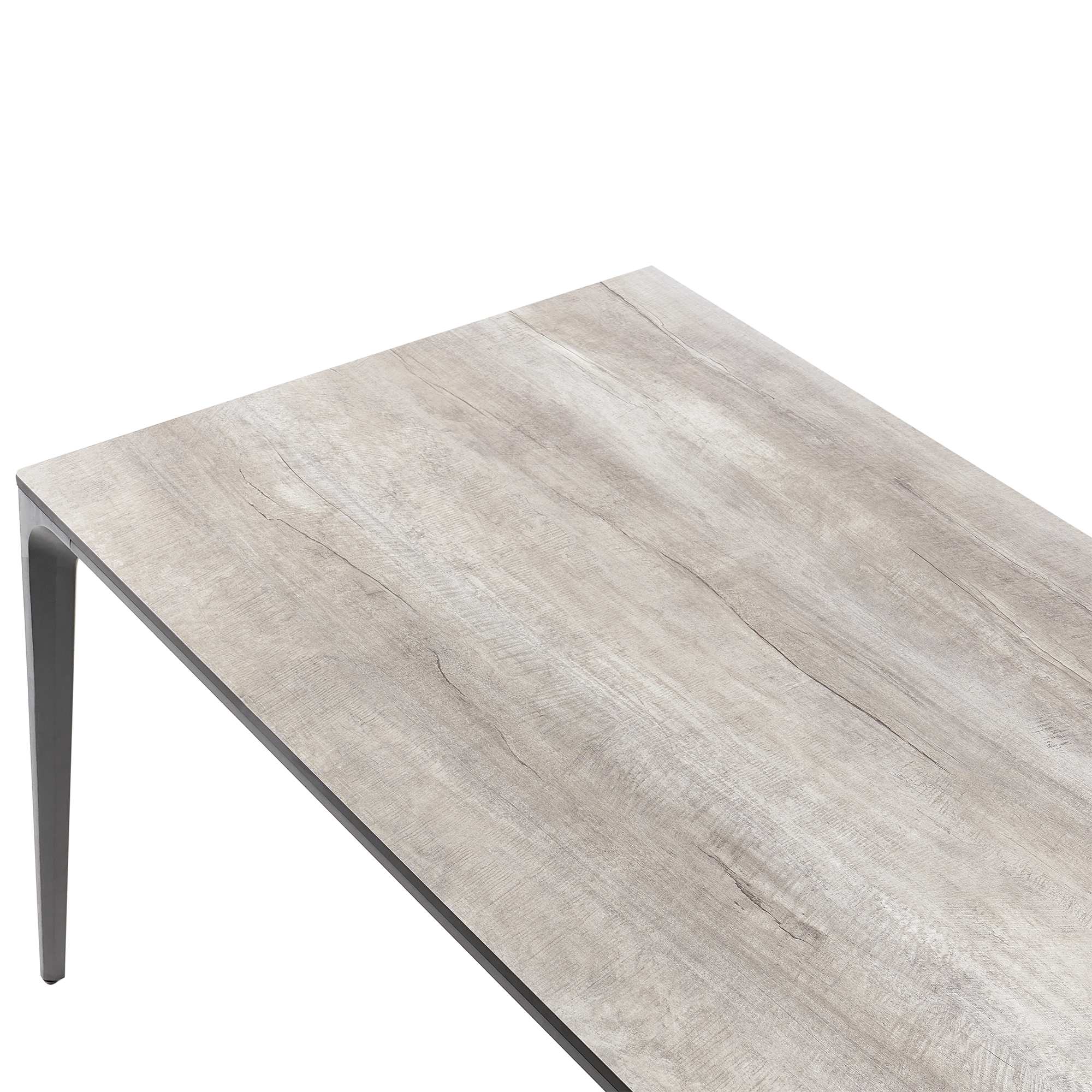 Beliani - Table de repas, 8 Personnes Panneau stratifié haute pression HPL Gris clair SOVARETO - 90x180x75- Beliani - Image 4