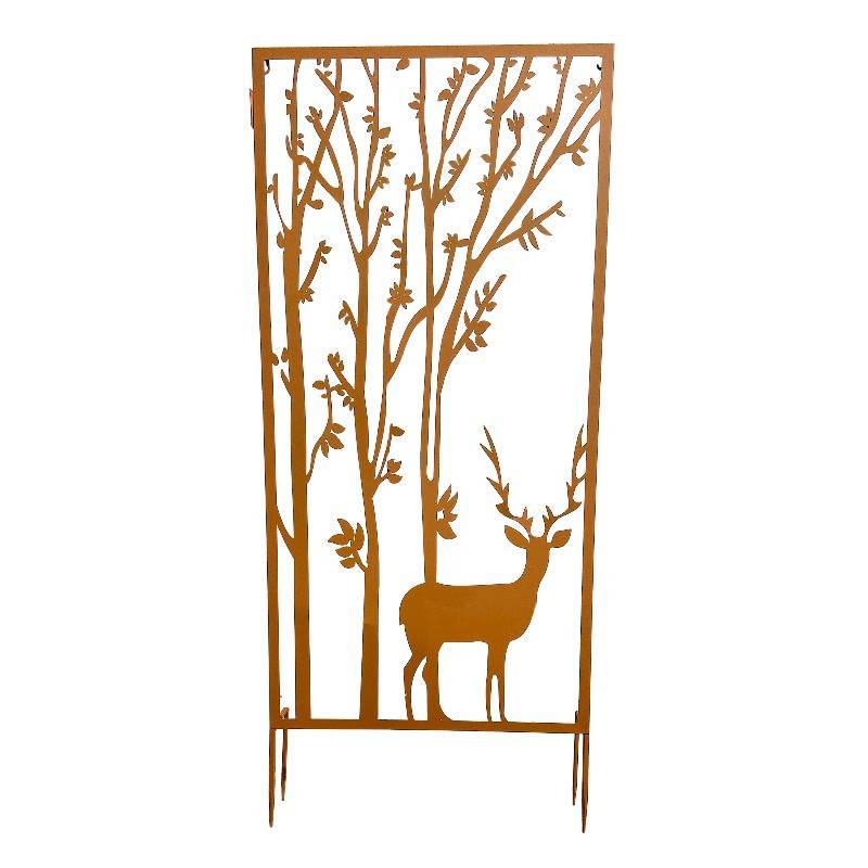 La Grande Prairie - Treillage Cerf arboré 60x10x140cm - Image 2