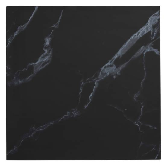 Oviala - Plateau de table carré stratifié 70 x 70 cm marbre noir Haussmann - Oviala - Imagen 3