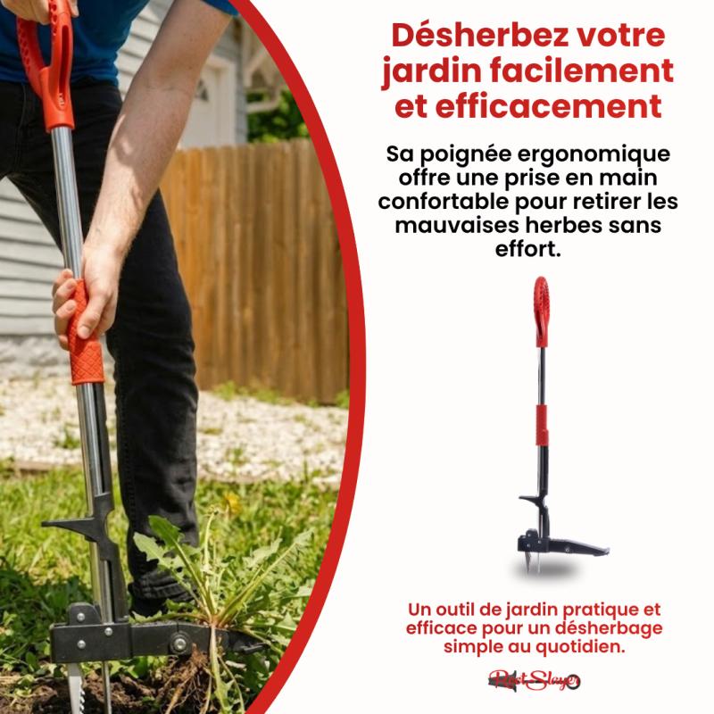 Désherbeur manuel Rootslayer 3 griffes acier inoxydable - VENTEO - Image 8