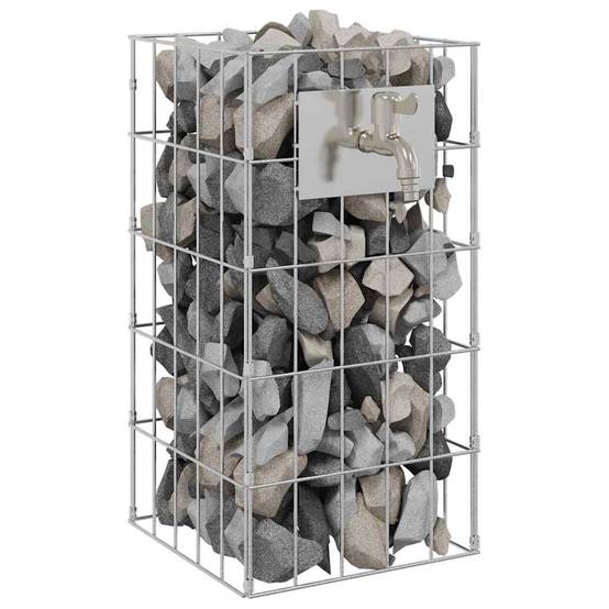 PANGIVO - Robinet gabion acier inoxydable argenté 25 x 25 x 50 cm - PANGIVO - Image 3
