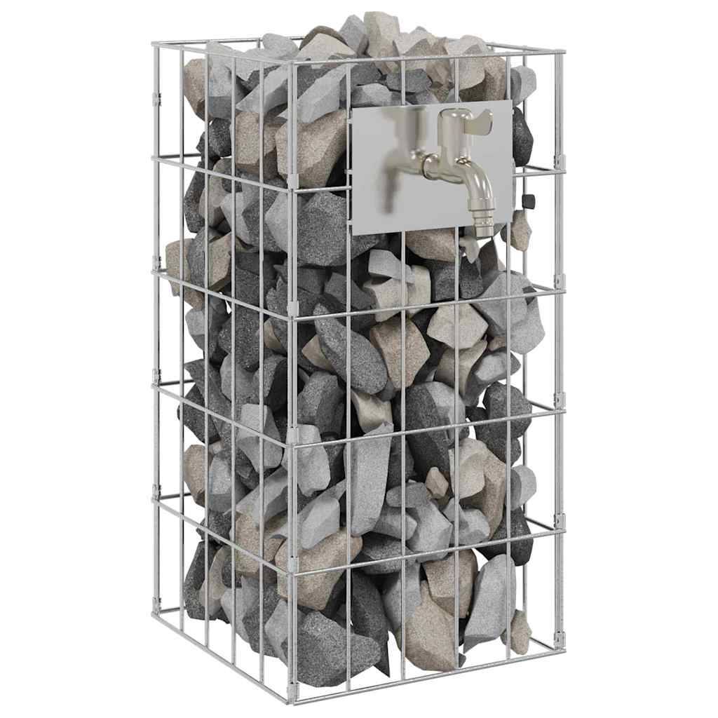PANGIVO - Robinet gabion acier inoxydable argenté 25 x 25 x 50 cm - PANGIVO - Image 3