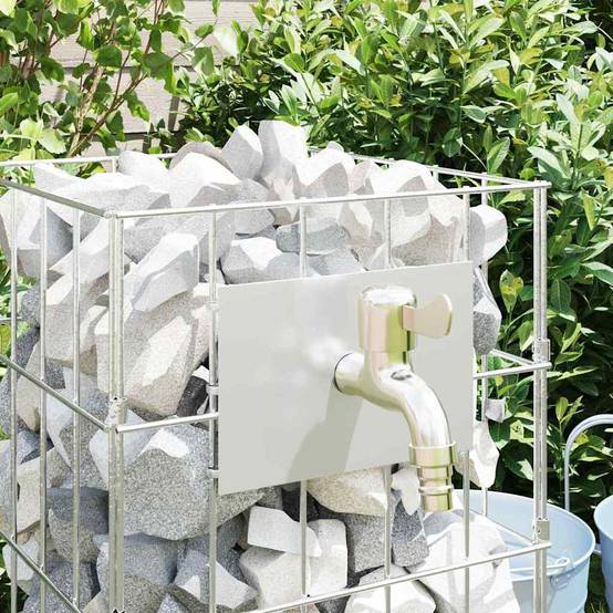 PANGIVO - Robinet gabion acier inoxydable argenté 25 x 25 x 50 cm - PANGIVO - Image 5