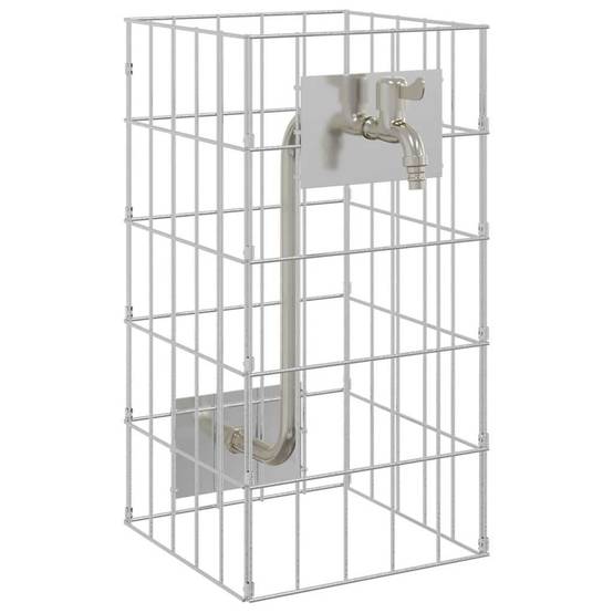 PANGIVO - Robinet gabion acier inoxydable argenté 25 x 25 x 50 cm - PANGIVO - Image 2