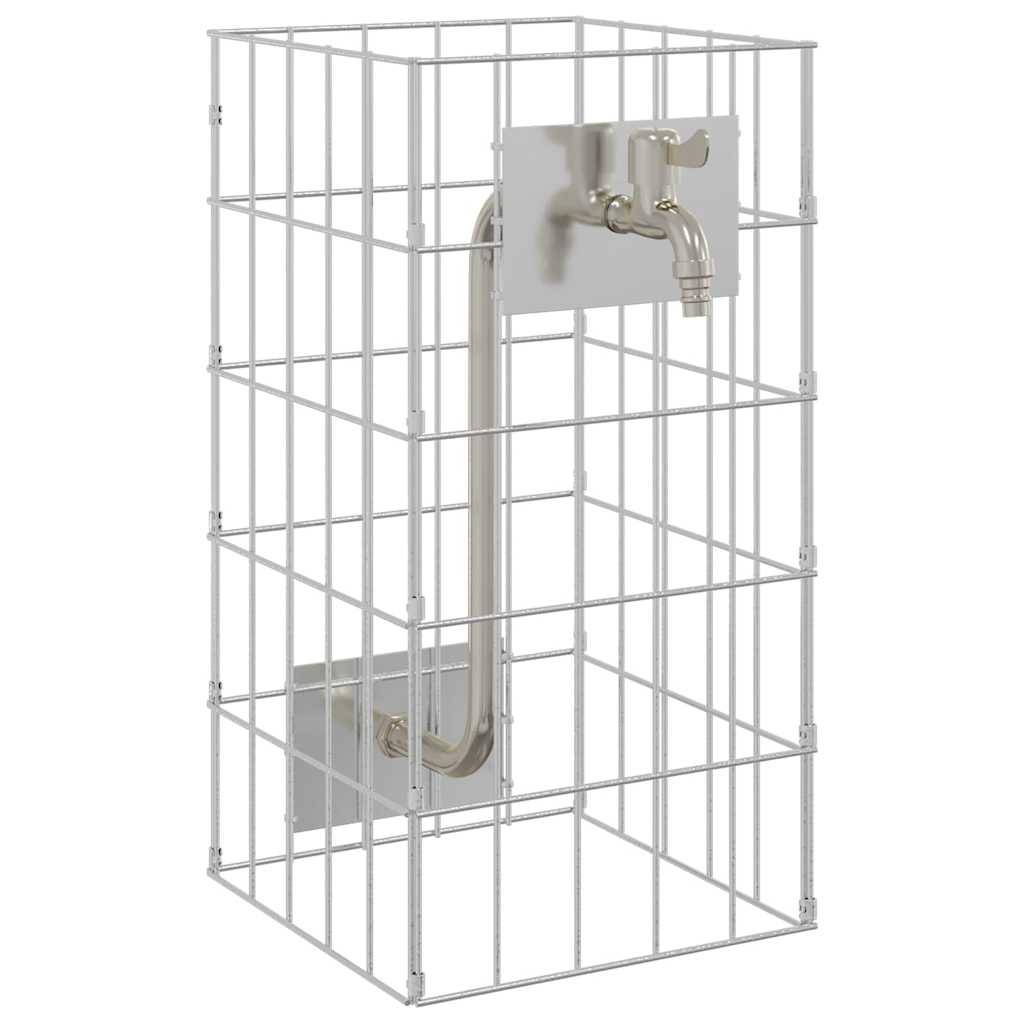 PANGIVO - Robinet gabion acier inoxydable argenté 25 x 25 x 50 cm - PANGIVO - Image 2