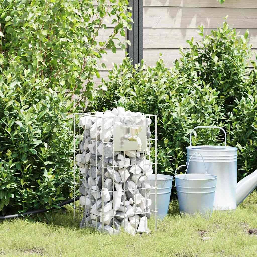 PANGIVO - Robinet gabion acier inoxydable argenté 25 x 25 x 50 cm - PANGIVO - Image 1