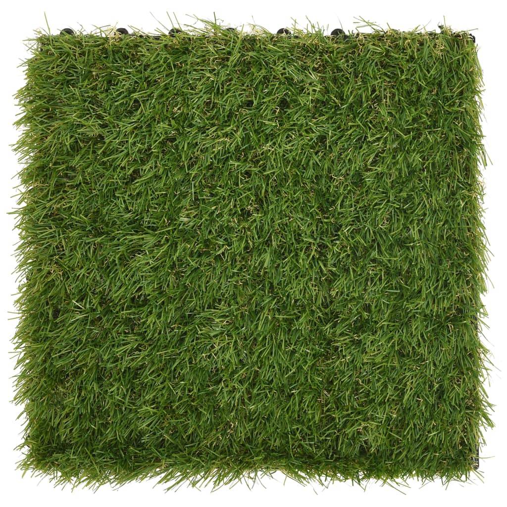 Vidaxl - Carreaux de gazon artificiel 11 pcs Vert 30x30 cm - Image 4