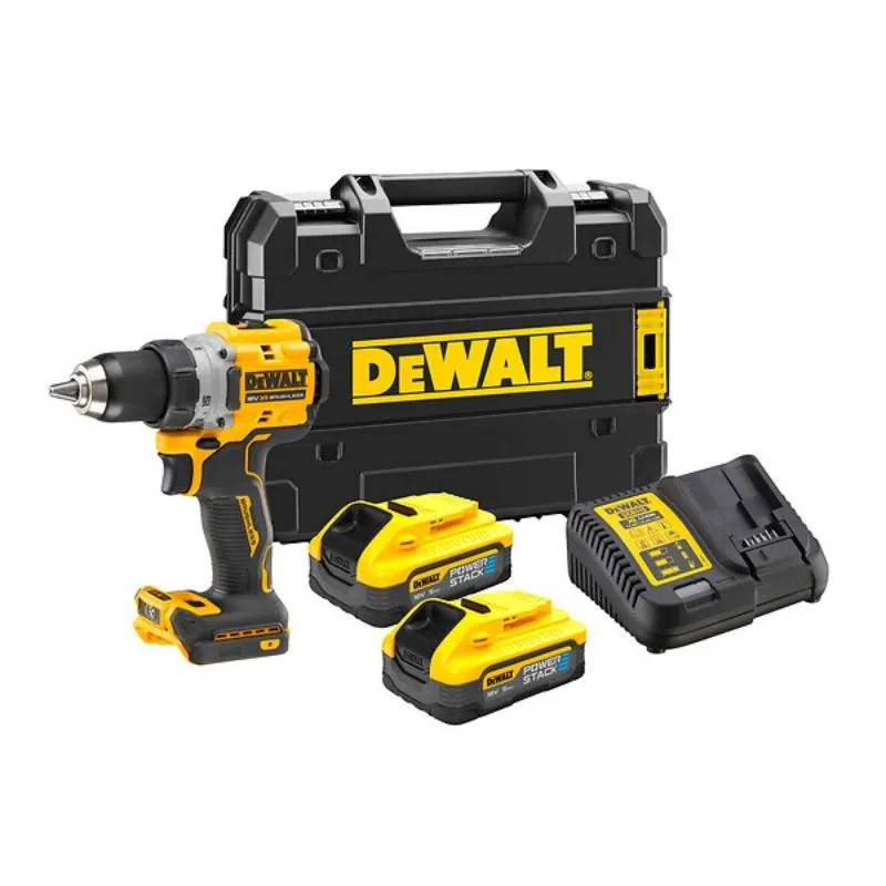 Perceuse visseuse 18V 90 Nm - DEWALT - avec 2 batteries 18V 5.0Ah - chargeur - coffret - DCD800H2T-QW - Image 1