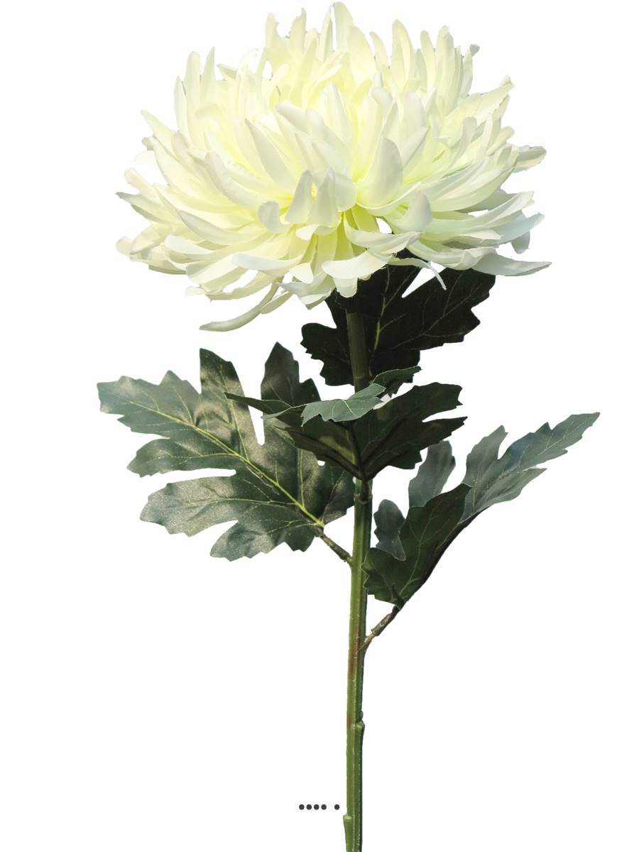 Artificielles - Chrysanthème artificiel, H 63 cm Crème - BEST - couleur: Crème - Imagen 2