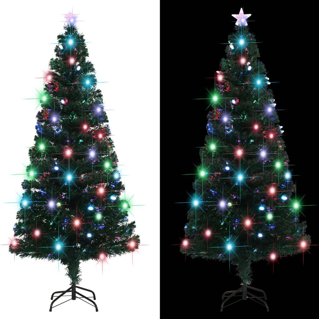Maison Chic - Arbre de Noël - Sapin de Noël pré-éclairé avec support 180 cm fibre optique - Image 4