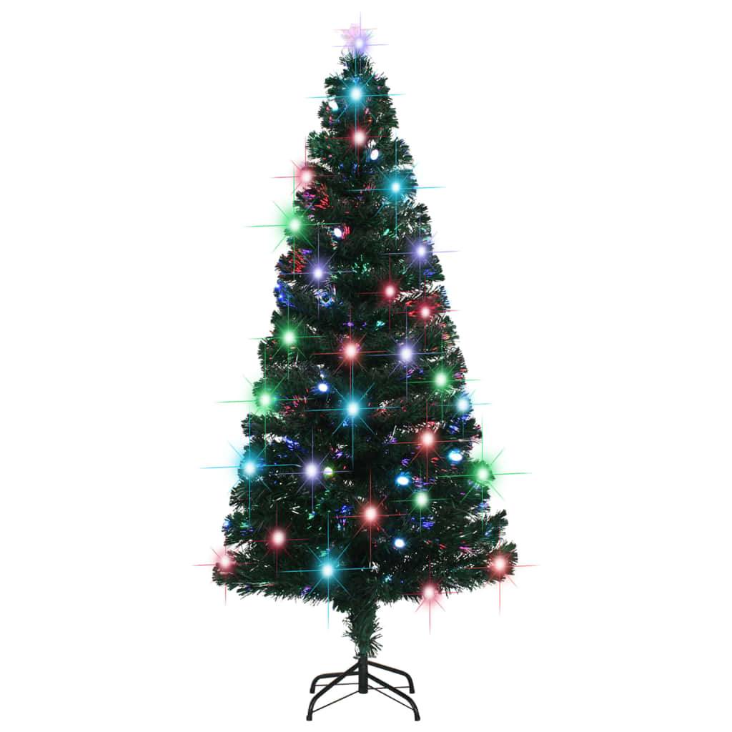 Maison Chic - Arbre de Noël - Sapin de Noël pré-éclairé avec support 180 cm fibre optique - Image 3