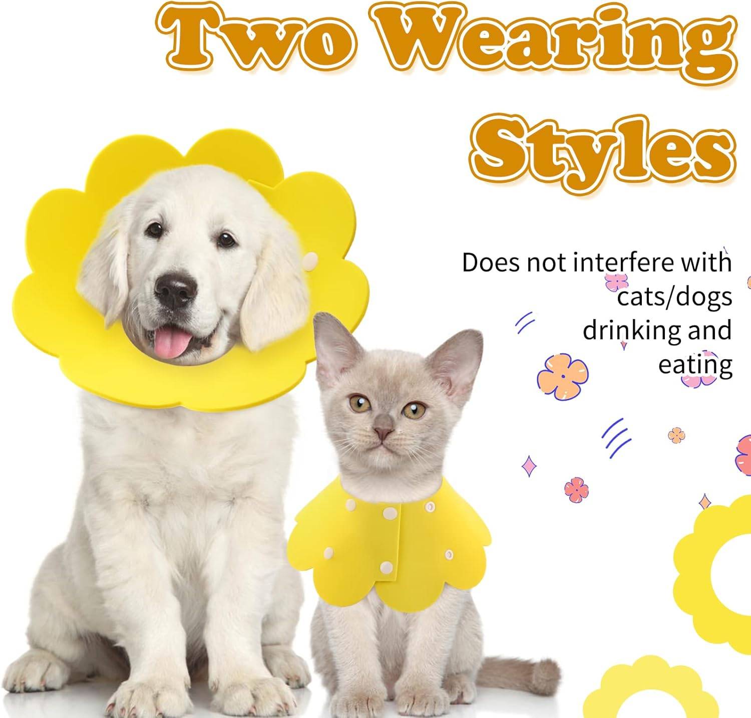 2 Pièces Collerettes pour Chat/Chien MCBOOSN - Imagen 3
