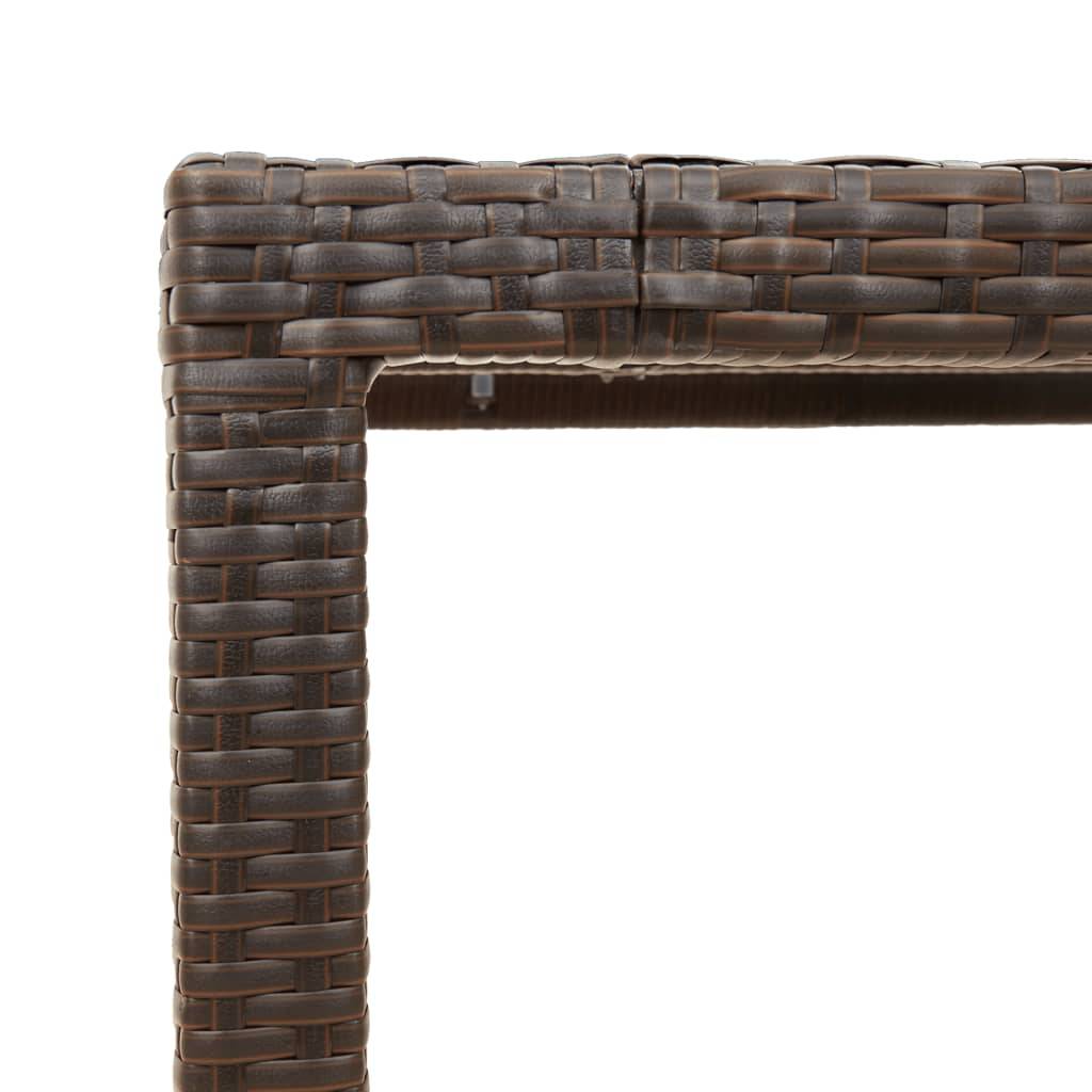 Table bois composite Prolenta Naturel 90 X 90 X 75 cm - P87211N - Image 9
