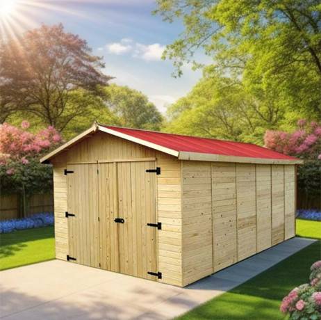 Garage en bois 13.20 m² - Imagen 2
