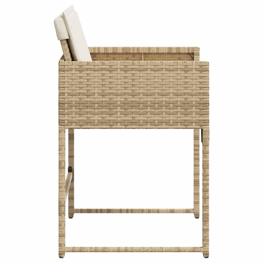 Prolenta Premium - Chaises de jardin rotin beige  50,5 x 54 x 79 cm  - Prolenta premium p3104.1 - Image 6